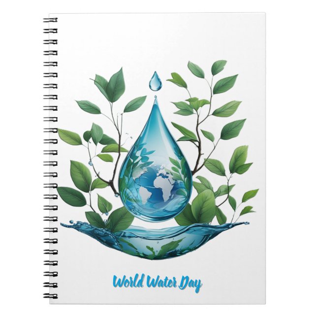 Caderno Espiral World Water Day (Frente)