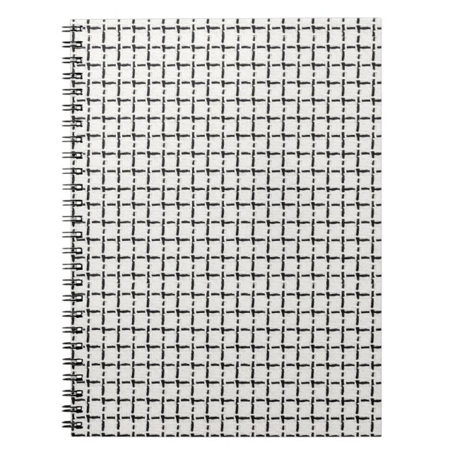 Caderno Espiral Woven Simple Check pattern (Frente)