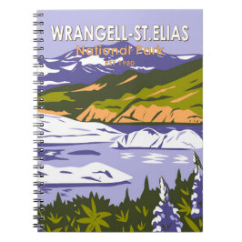 Caderno Espiral Wrangell Rua Elias National Park Nizina Lake Alask
