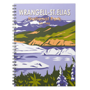 Caderno Espiral Wrangell Rua Elias National Park Nizina Lake Alask