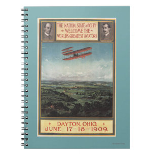 Caderno Espiral Wright Brothers Plane