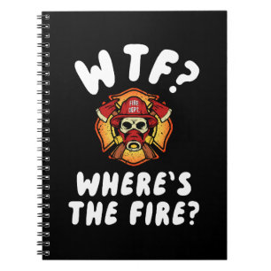 Caderno Espiral WTF Onde está o Bombeiro
