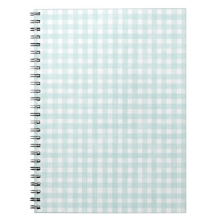 Caderno Espiral Xadrez Aqua Clássico