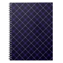 Caderno Espiral Xadrez Azul / Tartã