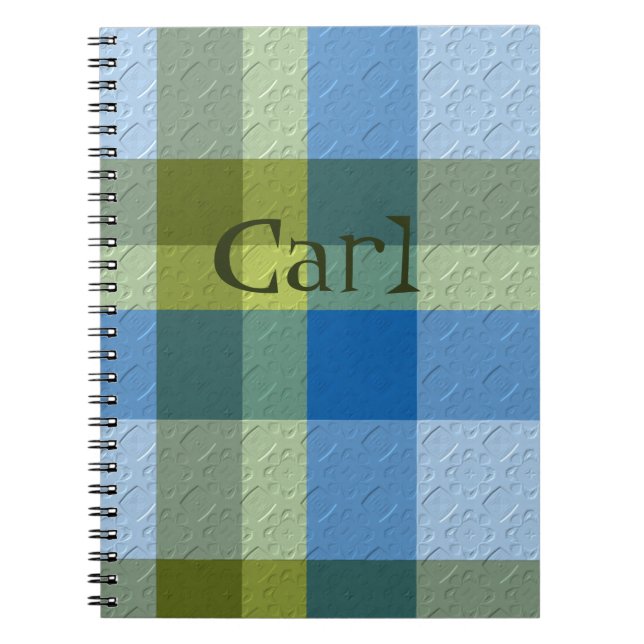 Caderno Espiral Xadrez Decorativo (Frente)