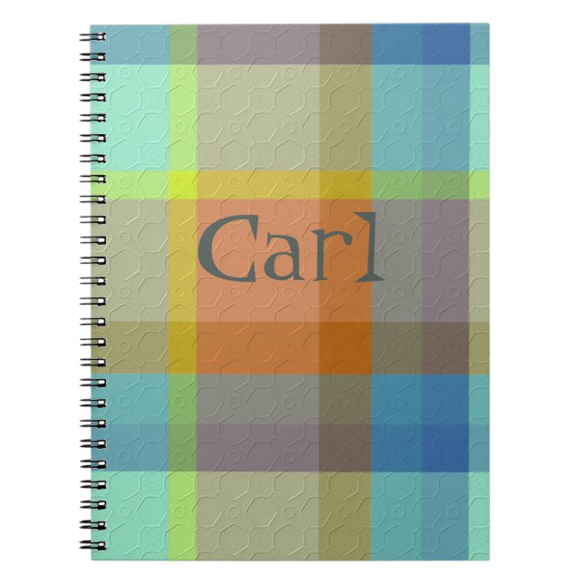 Caderno Espiral Xadrez Decorativo (Frente)