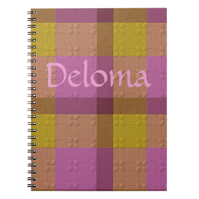 Caderno Espiral Xadrez Decorativo (Frente)