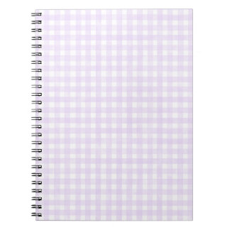 Caderno Espiral Xadrez Lavanda Clássico