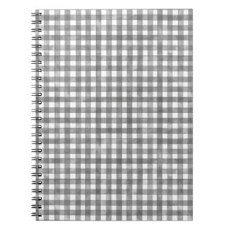 Caderno Espiral Xadrez Preto Clássico