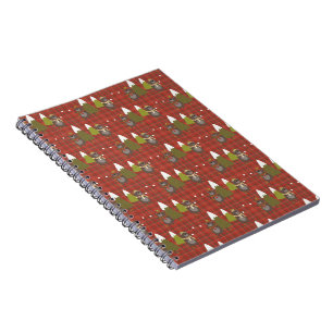 Caderno Espiral Xadrez Red Buffalo do White Bear do inverno 