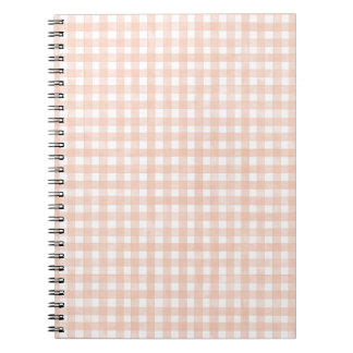 Caderno Espiral Xadrez Terracota Clássico
