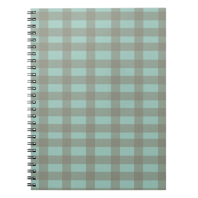 Caderno Espiral Xadrez verde (Frente)