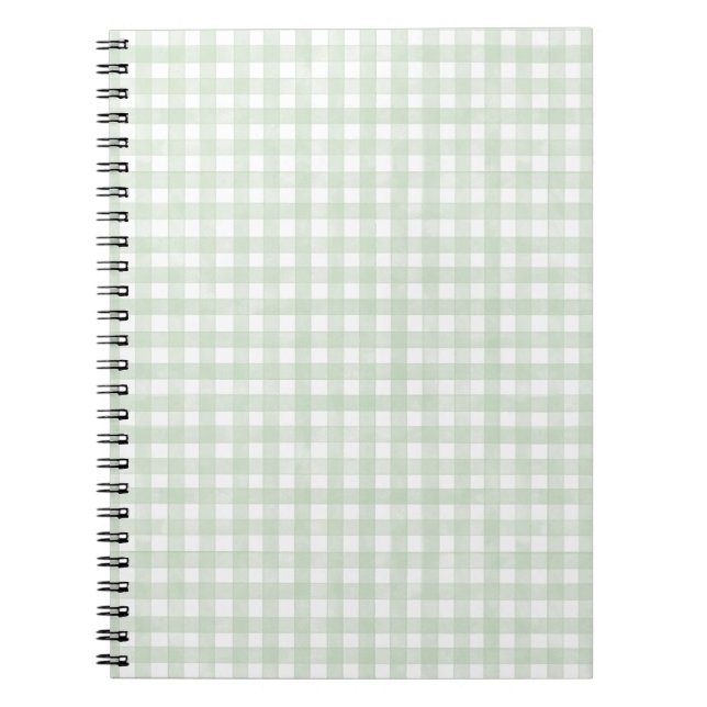 Caderno Espiral Xadrez Verde Salgueiro Clássico (Frente)