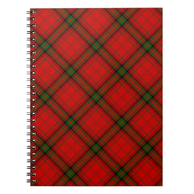 Caderno Espiral Xadrez verde-tartan MacDougall (Frente)
