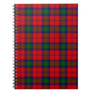 Caderno Espiral Xadrez verde-vermelha Lindsay tartan