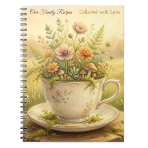 Xícara de Chá Floral Vintage Cottagecore