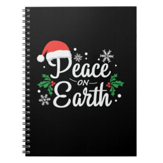 Caderno Espiral Xmas Dando Paz Na Terra