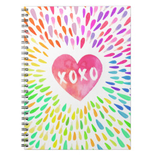 Caderno Espiral XoXo Heart