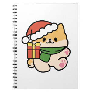 Caderno Espiral Yappy Howlidays - Bela Cartoon de Cão de Natal