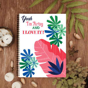 Caderno Espiral Yeah I'm Artsy and I love it Spiral Photo Notebook