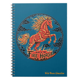 Caderno Espiral Year of the Fire Horse Notebook