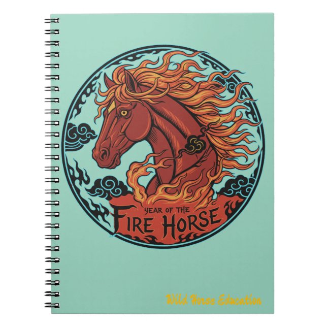 Caderno Espiral Year of the Fire Horse Notebook Design 2 (Frente)