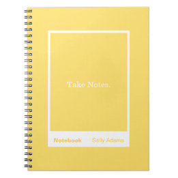 Caderno Espiral Yellow Block Quote Classic Notebook