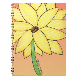 Caderno Espiral Yellow Flower