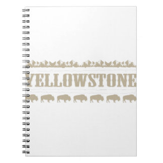 Caderno Espiral Yellowstone Montana Buffalo
