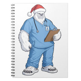 Caderno Espiral Yeti Abominável Enfermeira Roupas de Trabalho Fest