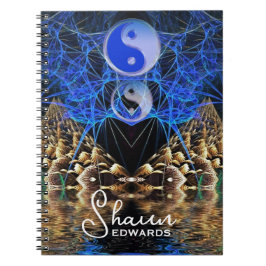 Caderno Espiral Yin Yang Fractal Visions