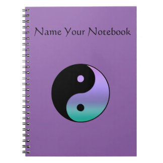 Caderno Espiral Yin-Yang personalizou o caderno,