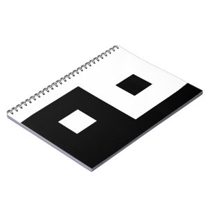 Caderno Espiral Yin Yang Quadrado