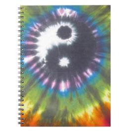 Caderno Espiral Yin Yang Tie Dye