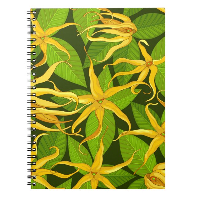 Caderno Espiral Ylang Ylang Flores Perfumadas Exóticas (Frente)