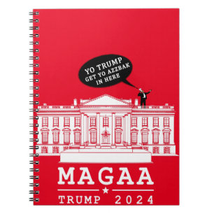 Caderno Espiral YO TRUMP 2024 MAGA Novamente