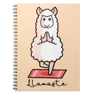 Caderno Espiral Yoga Llama - Llamaste