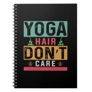 Caderno Espiral Yoga Lover Cabelo De Ioga Não Se Importa