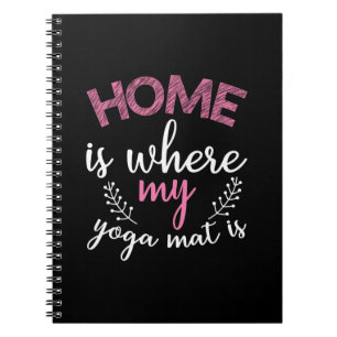 Caderno Espiral Yoga Lover Casa Onde Minha Matriz De Yoga
