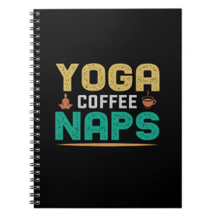 Caderno Espiral Yoga Lover Lacetes De Café De Yoga