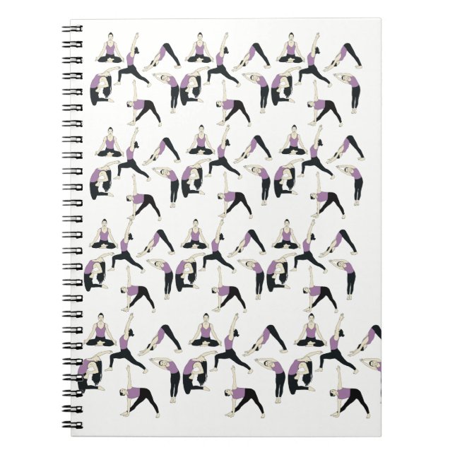 Caderno Espiral Yogaposen Notizbuch – für Ideen in Bewegung (Frente)