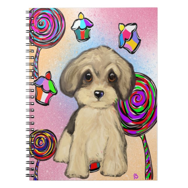 Caderno Espiral Yorkie Poo (Frente)