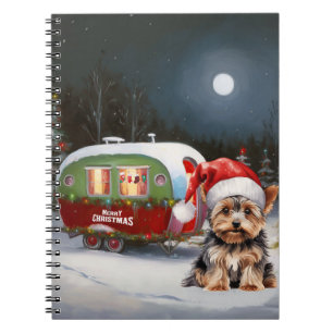 Caderno Espiral Yorkshire Terrier Caravan Aventura de Natal