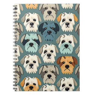 Caderno Espiral Yorkshire Terrier Pattern