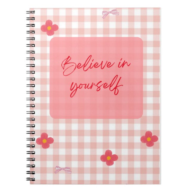 Caderno Espiral You Are Enough" Pink Motivational Journal   (Frente)