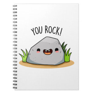 Caderno Espiral You Rock Funny Rock Geology Pun