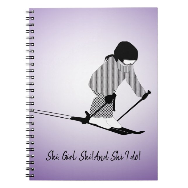 Caderno Espiral Young Girl Skier (Frente)