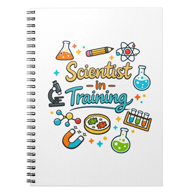 Caderno Espiral Young Scientist in Training Invitation (Frente)