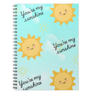 Caderno Espiral You're my Sunshine
