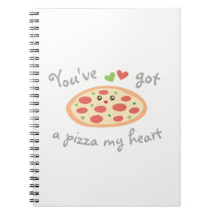 Caderno Espiral You've obteve a uma pizza meu coração chalaça